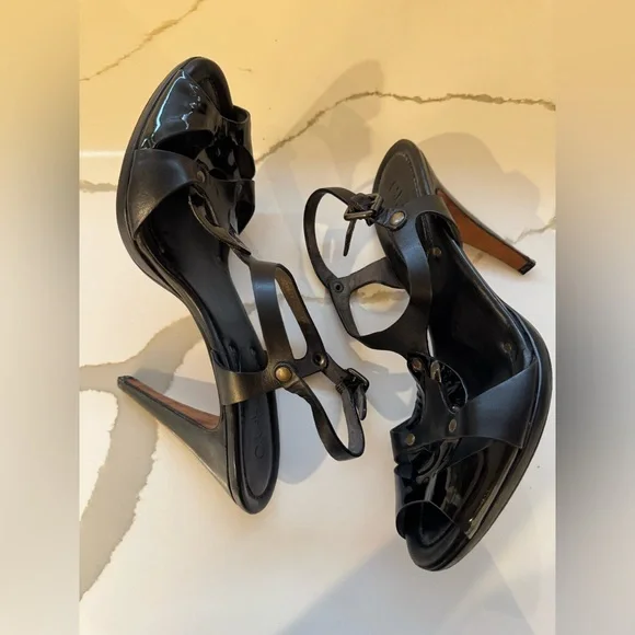 Cole Haan Black Strappy Women's Sandals - Sz 9.5 - Picture 3 of 9